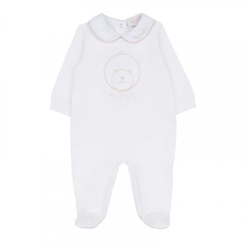 White babygrow with collar_8700