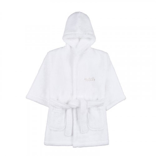 White bathrobe