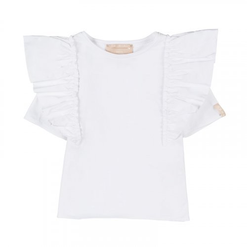 White Blouse with Voulant