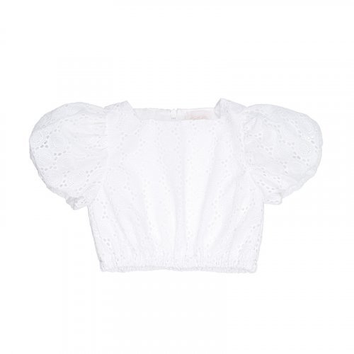 White broderie anglaise top