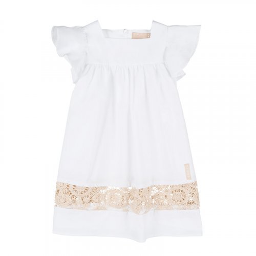 White Dress with Macrame Lace Insert_4883
