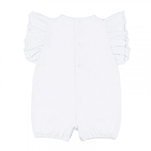 White Jersey Romper with Teddy_5333
