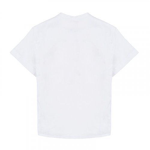 White Korean Shirt with Short Sleeves_4540