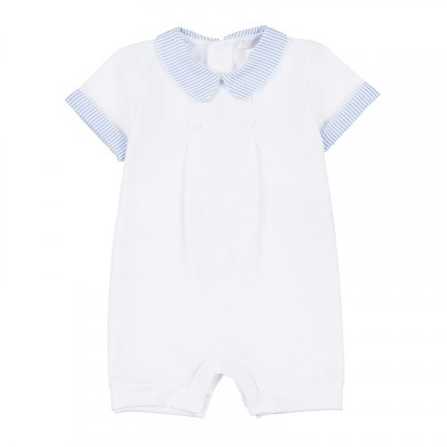 White Piquet Romper