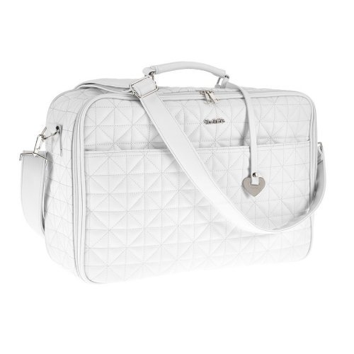 White quilted Mom Bag in eco leather_855