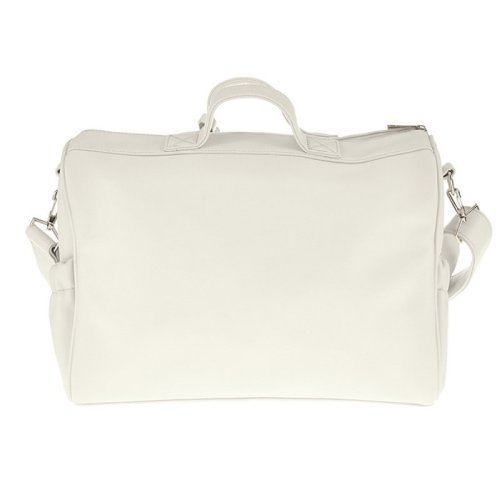 White Quilted Walking Bag_845