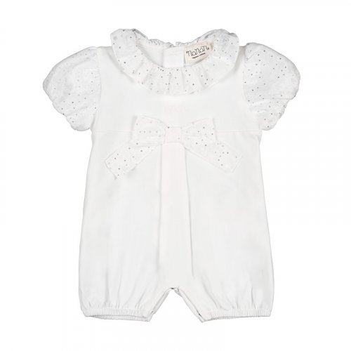 White romper with bow_8650