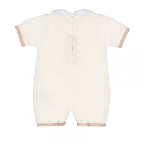 White romper with wire bear_7501
