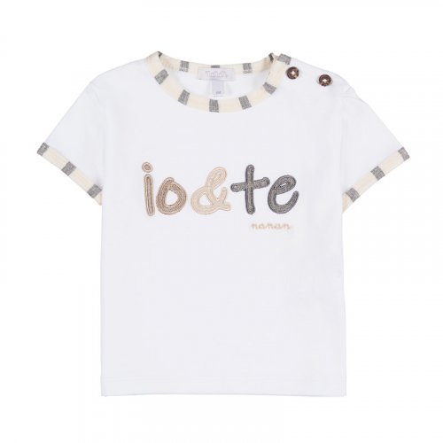 White T-Shirt with Writing
