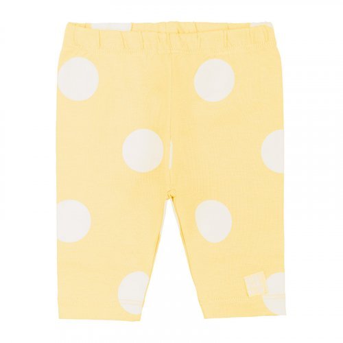 Yellow Polka Dotted 2pcs Set Blouse + Leggins_5044