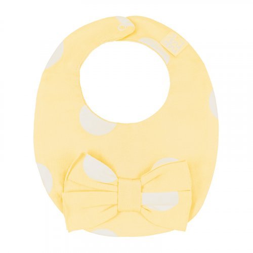 Yellow Polka Dotted Bib