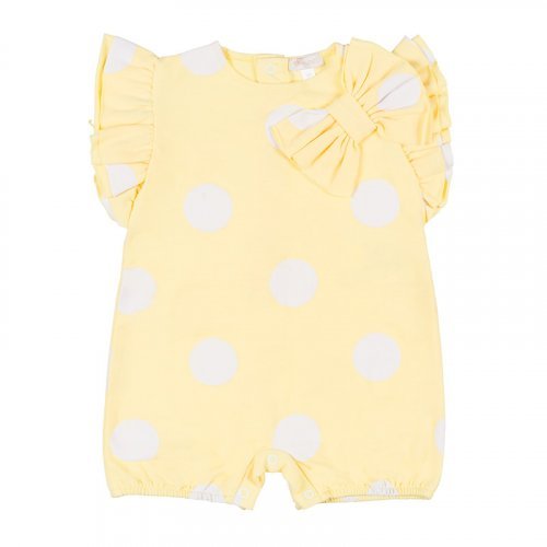 Yellow Polka Dotted Romper_4771