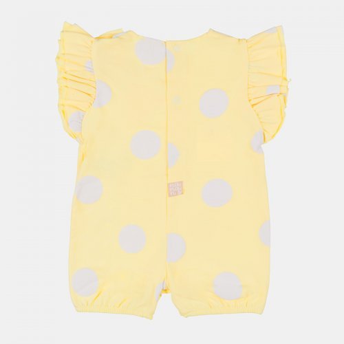 Yellow Polka Dotted Romper_4772