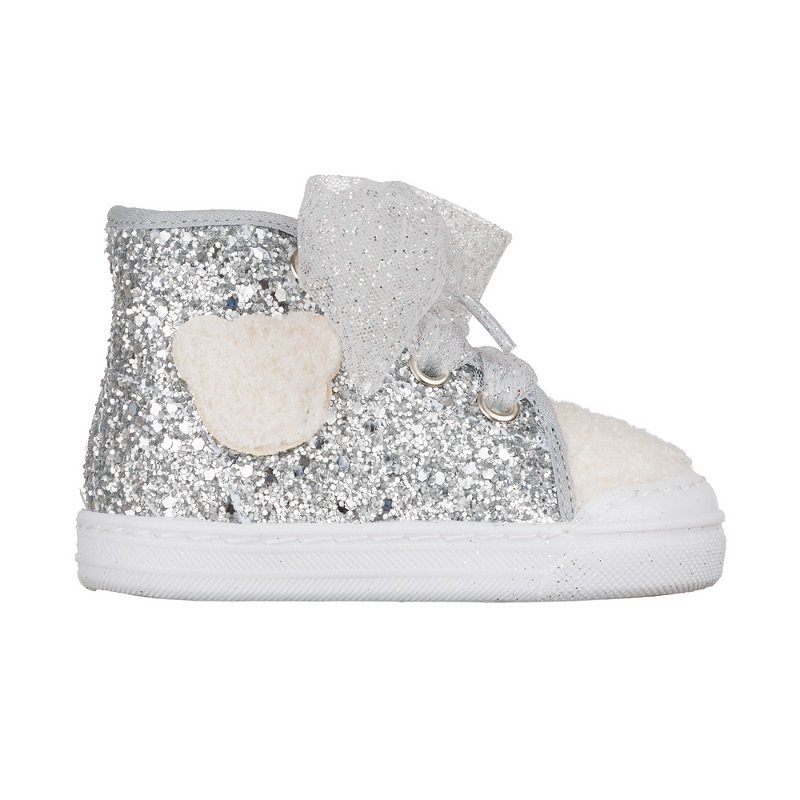 Sneakers alte argento 2025