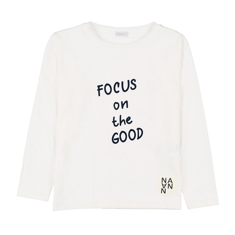 T shirt bianca con scritta on sale
