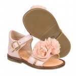 Sandale avec des Fleurs Roses_5804