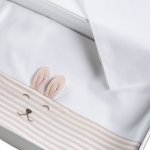2 piece pink pram linen and pillowcase set_3086