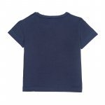 2pcs Set T-shirt with Writing + Shorts Blue_5251