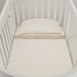 3 Pcs Set Oval Bed Linen Set- Tato
 (Colore: BIANCO - Taglia: UNICA)