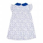 Abito c/colletto allover blu_11376