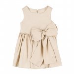 Abito con Fiocco in Vita Beige_4829