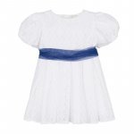 Robe en broderie anglaise bleue
 (09 MOIS)