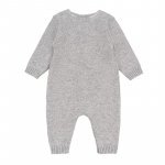 Gray front opened babygro_9713