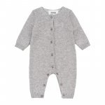 Gray front opened babygro_9714