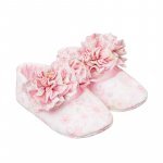 Ballerines Fleuries avec Roses
 (Couleur: ROSE - Taille: NR 18)