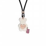 Bear Pendant with lanyard-Pink
 (Colore: ORO - Taglia: UNICA)