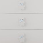 Bear pommels for Chest of Drawers and Wardrobe - "Fiocco" Line
 (Colore: BIANCO - Taglia: UNICA)