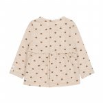 Beige 2 Pieces Babygrow with Bow_3543