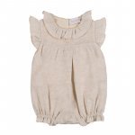 Beige linen romper_8207