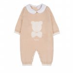 Beige thread babygro with collar_7497