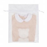 Beige thread babygro with collar_8596