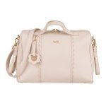 Beige Walking bag with changing table_8984