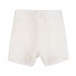 Leinen-Bermudas in Creme_7678