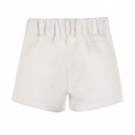 Leinen-Bermudas in Creme_8896