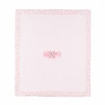 Decke mit rosa Rosen Jersey_4906