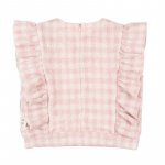 Blouse with Pink Plaid Ruffles_1523
