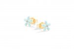 Blue Daisies Earrings in Silver_9313