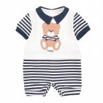 Blue jersey romper
 (01 MESE)