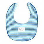 Blue striped bib_7492