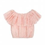 Blouse en broderie anglaise rose_8236