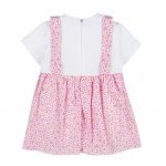 Bodysuit with floral overalls_12725