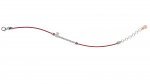 Bracciale Argento 925 - Col Rosso
 (Colore: ROSSO - Taglia: UNICA)