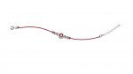 Bracciale Argento 925 - Col Rosso
 (Colore: ROSSO - Taglia: UNICA)