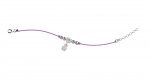 Bracciale Argento Cuore Brillantini - Col Lilla_2289