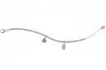 Bracelet avec Clochette et Ours Rose_2450