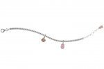 Bracciale con Campanella e Orso Rosa_2450